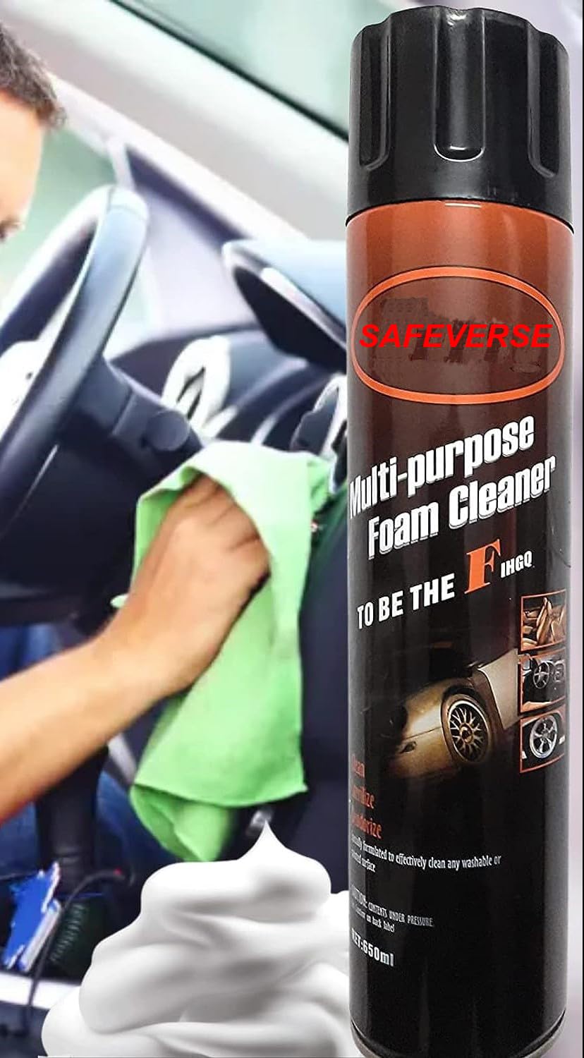 SAFEVERSE Foaming Car Interior Cleaner Multipurpose Foam Cleaner Spray | Car Seat/Exterior & Interior/Shoes/Leather Sofa Cleaning Spray for Car & Bike (1)-image-18