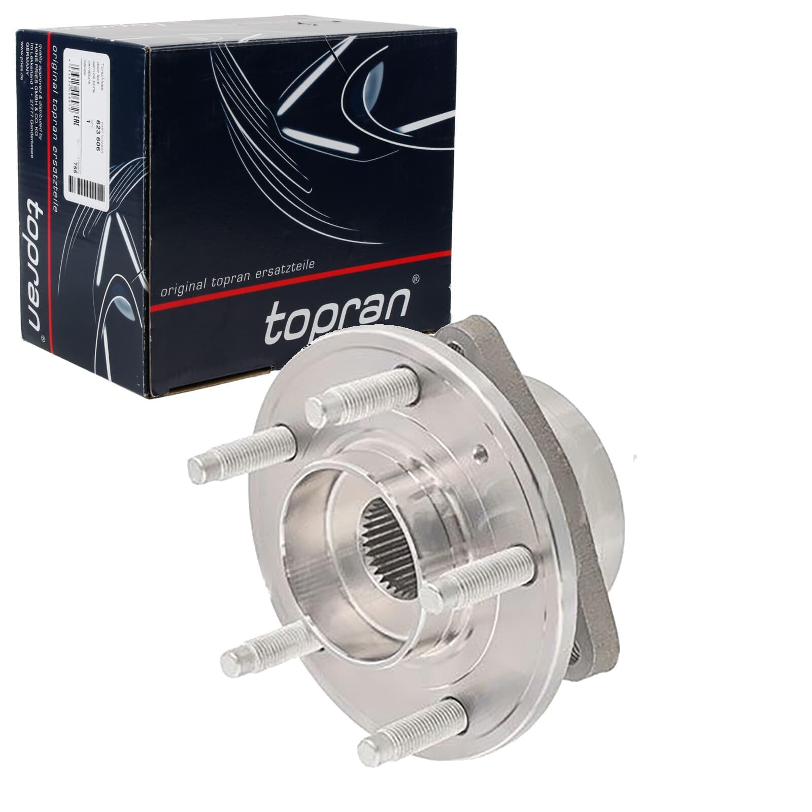 Topran 208 641 Buje de Rueda Delantera Ambos Lados