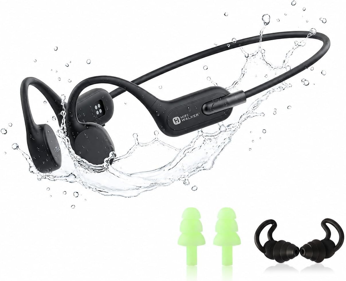 HIFI WALKER Knochenschall Kopfhörer zum Schwimmen, 32 GB MP3, Bluetooth 6.0