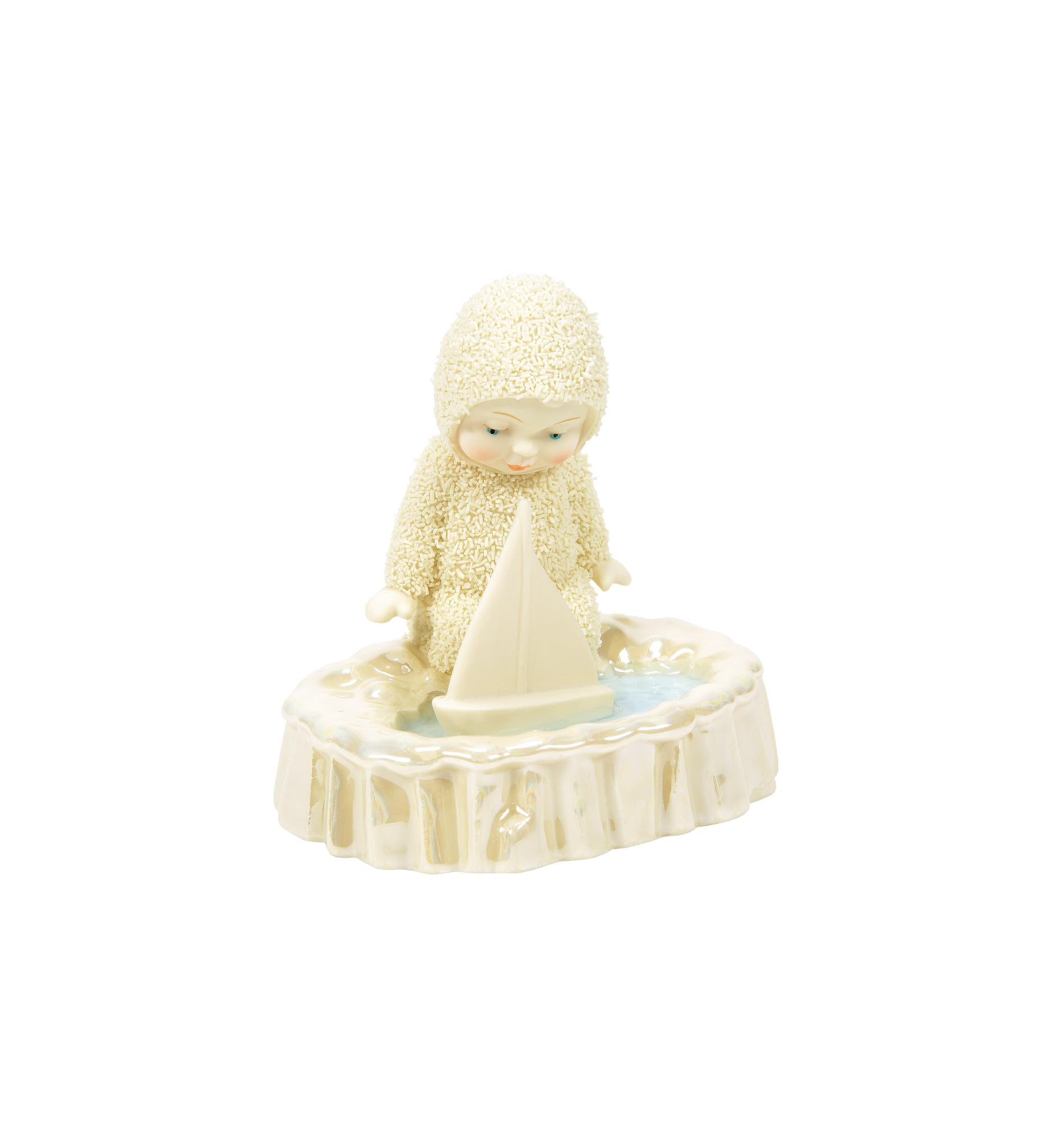 Department 56 Snowbabies Polar Shores Explorer Boat Figurine, 3.58 Inch, Multicolor