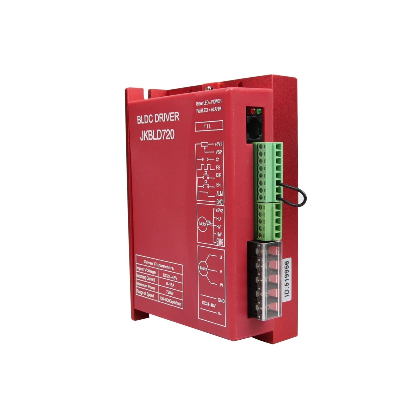 Ningún motor Hall usando sin escobillas DC 24V-48V Conjunto de controladores subdivisión regulación velocidad controlador Automatización industrial