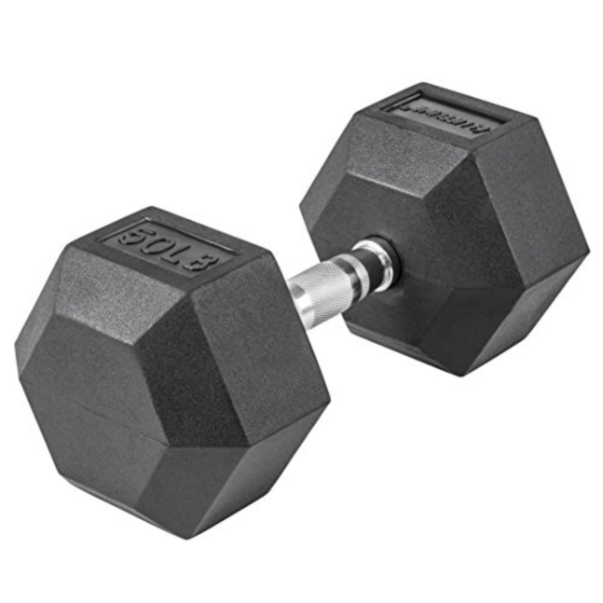 Lifeline Fitness Hex Dumbbells, Rubber Wrapped Hex Dumbbells, Premium Quality, Ergonomic Knurled Handle, Dumb Bells for Exercise, Home Gym Exercise Weights