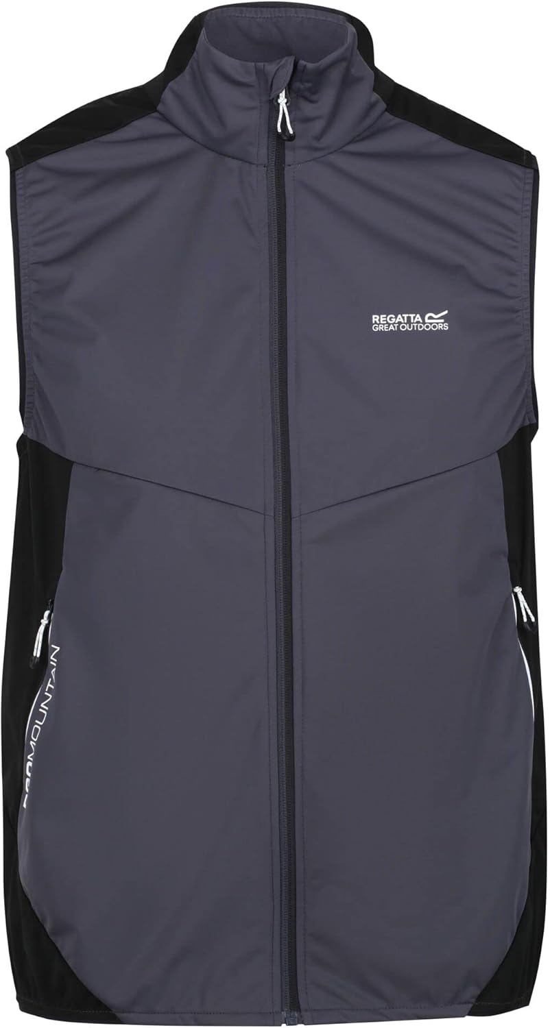 Regatta Mens Lankin IV Softshell Body Warmer (L) (India Grey/Black)