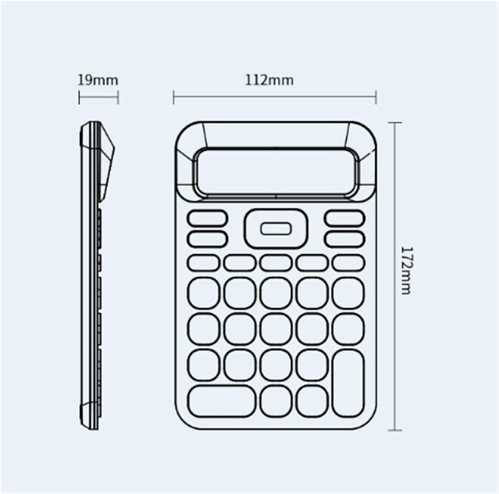 Fourniture Scolaire Calculatrice De Bureau Basique avec Affichage À 12 Chiffres Adaptée La Maison Et Au Outils Auxiliaires(Black)