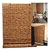 Retro Carbonization Natural Schilf Vorhang,Bambus Rollo Bambus Raffrollo Handgewebt Atmungsaktiv Schatten Sonnenschutz Wand Hauptdekorationen ,FüR Garten Terrasse 40x100cm/15.7x39.3in