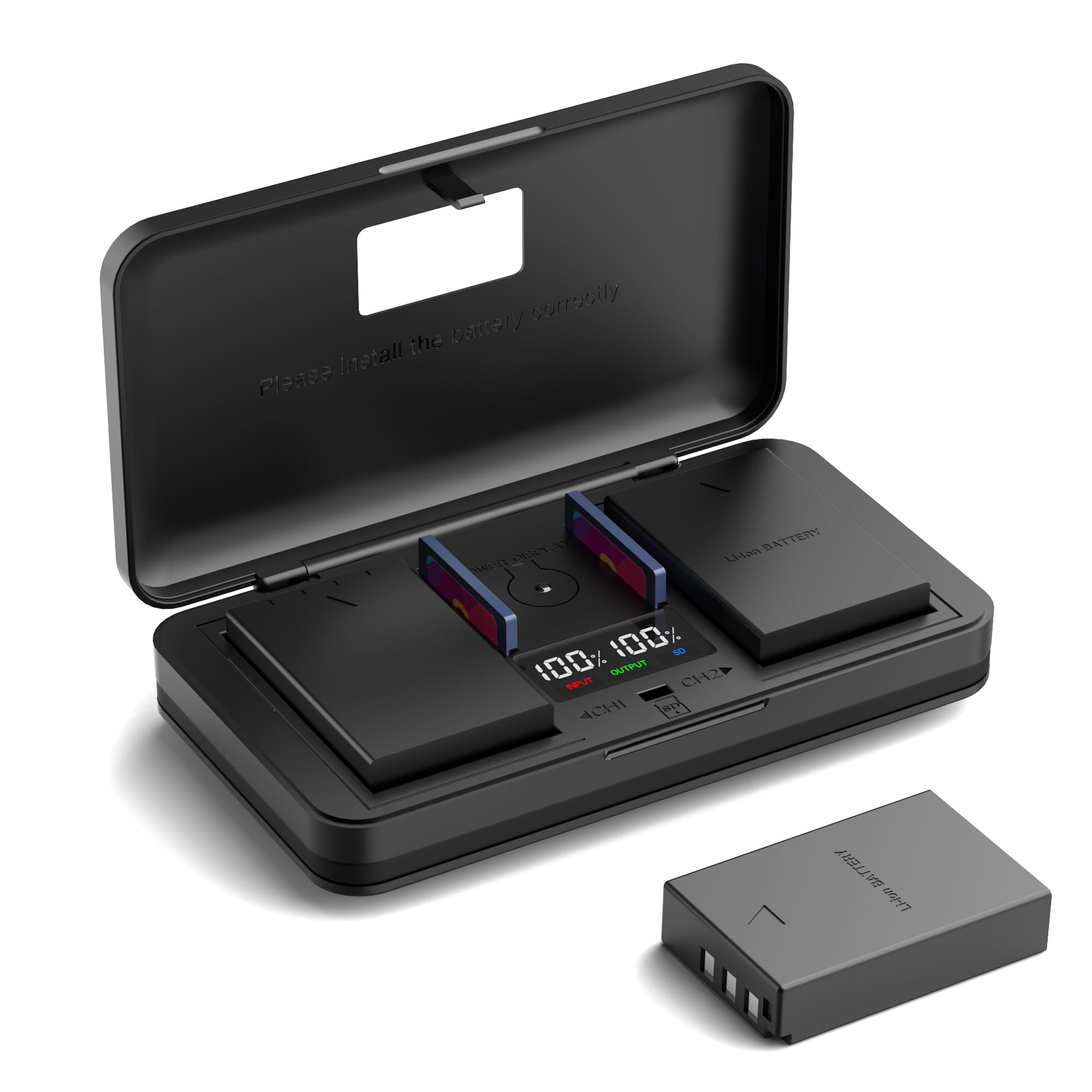 NP-140 (1150mA) Camera Battery Multifunctional Charger Set (Including Two Batteries) Compatible with Fujifilm FinePix S100FS S205EXR S200 Olympus E410/420/450/620 E-PL1/2/3/5 P1/2/3/M1 Cameras