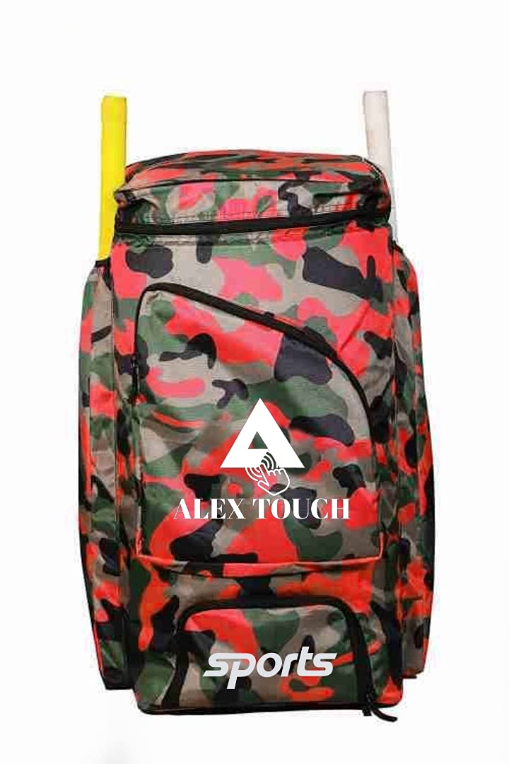 ALEXTOUCH Cricket Kit Bag with Heavy Padded Nylon Material (Red)-picture-11