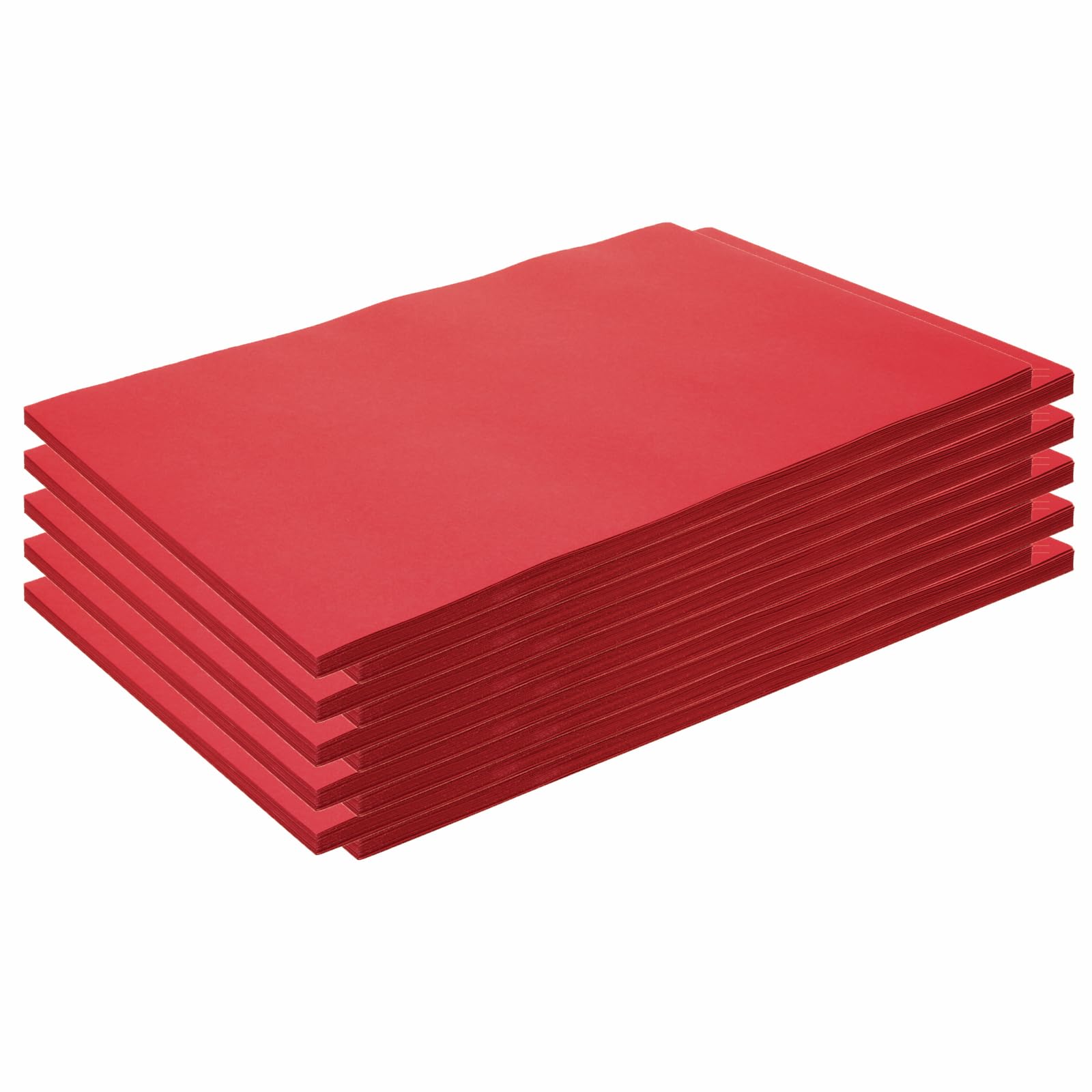 Papier de construction rouge 30x45cm pour les activités d'art plastique et dessins des enfants