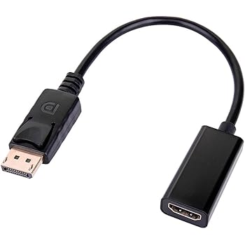 DP TO HDMI 4K 30HZ Adapter, Cableader Gold-plated displayport male to HDMI Female converter with Audio