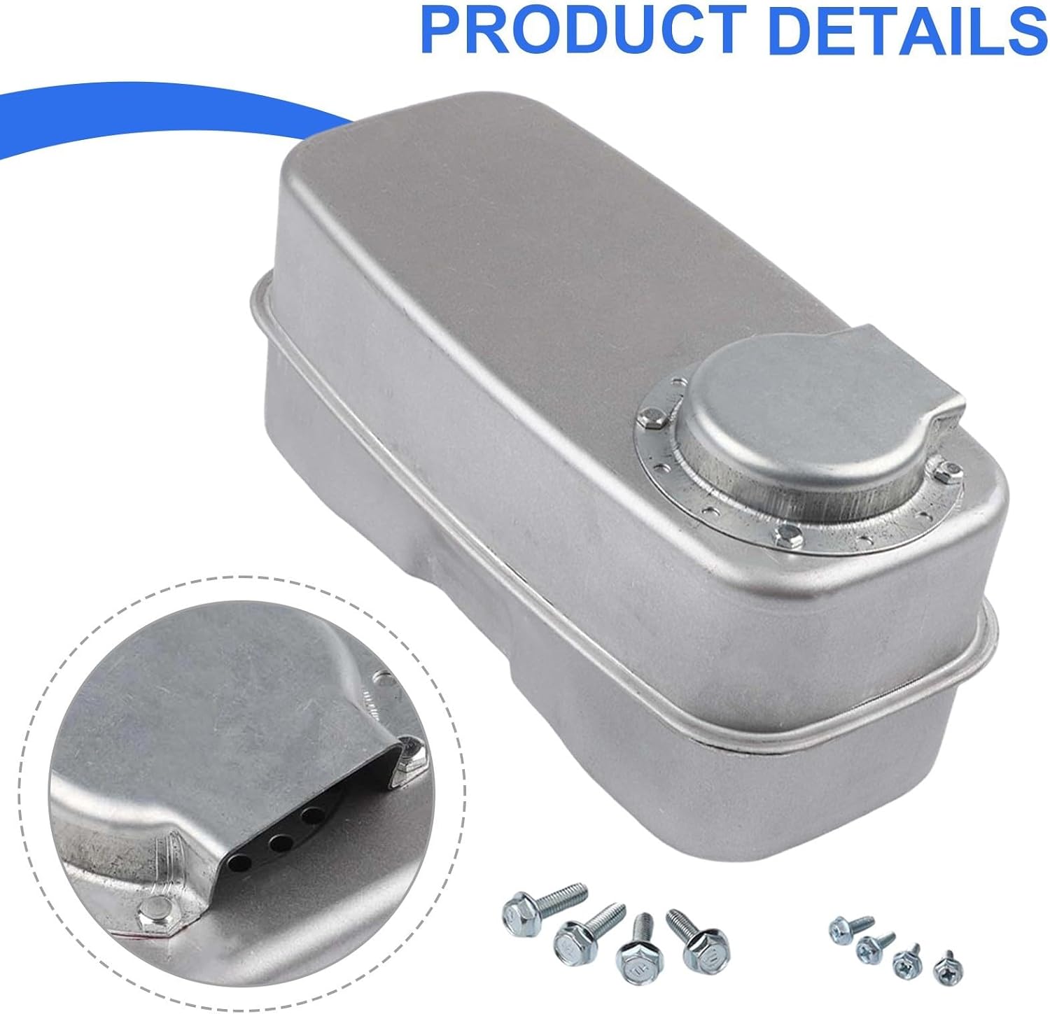 Dual Air Inlet Exhaust Kit for Riding Mowers 751-0616B Noise Reduction Muffler Deflector Set
