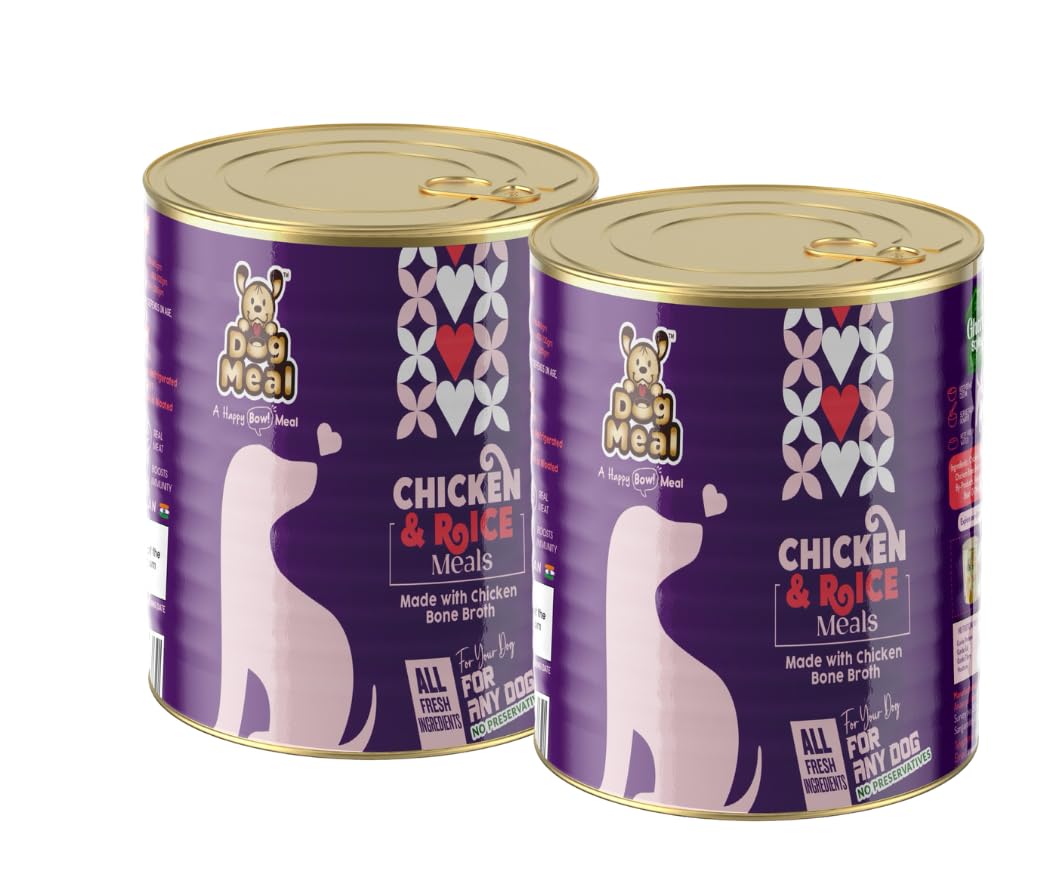 Dog Meal | Chicken and Rice Meals | Bone Broth for Dogs | Ready to Eat | Wet Dog Food | All Dog Types | Adult Dog Food | Rice | Pet Food | Vegetables | Preservative Free | 400gm | Pack of 2 (B0CP9BWNHC) Amazon Price History, Amazon Price Tracker