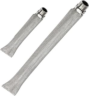 Brewing Accessories Reusable Beer Filter Stainless Steel 6/12 Inch Durable Beer Mesh Strainer Tube Bazooka Filter Hop Spider for Home Brewing Accessories(6 Inch)