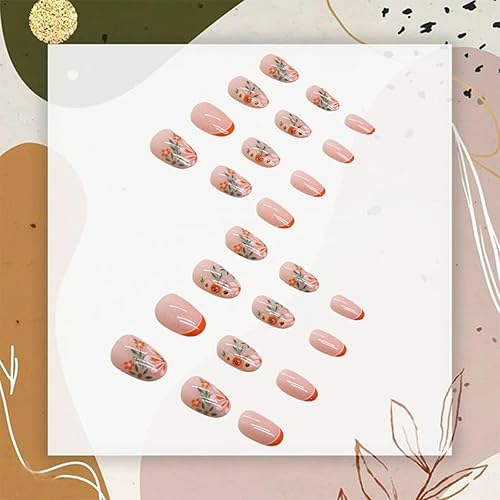 Miniatura 3 de Uñas postizas medianas a presión con pegamento color macarrón con diseños degradados de color macarrón, uñas postizas con purpurina de cobertura