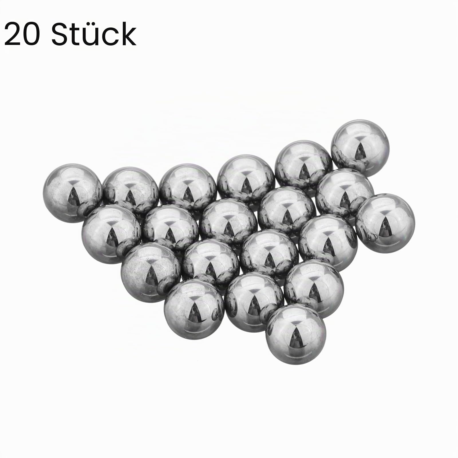 QUARKZMAN 20stk Wolfram Stahl Lager Kugeln 1/4" Wolfram Hartmetall Präzisions Kugel G5 Qualität