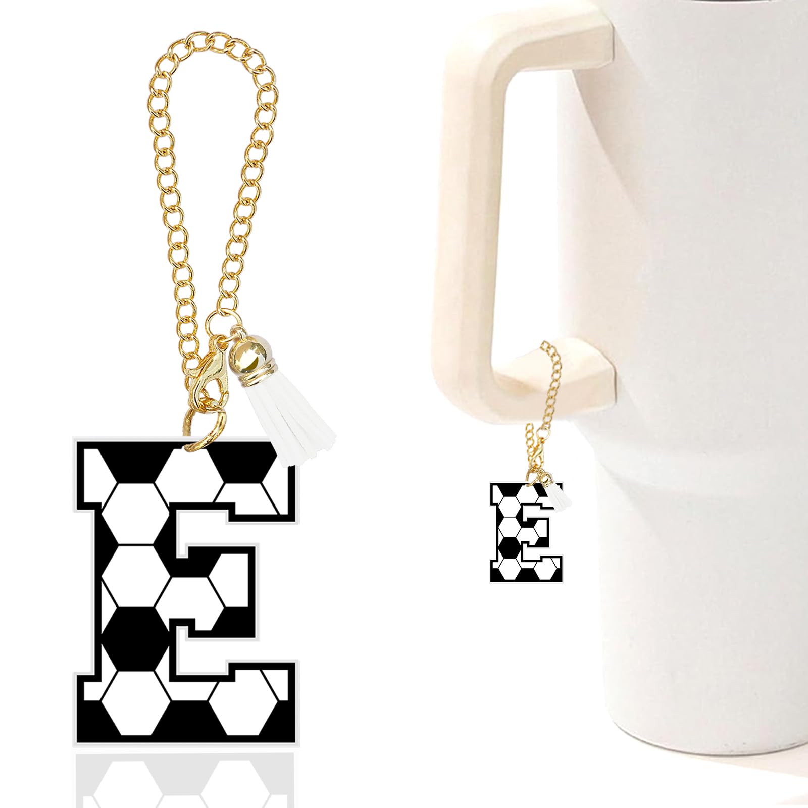 Initial A-Z Water Bottle Letter Charms for Stanley 40oz Tumbler,Personalized Stanley Cup Accessories