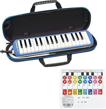 Suzuki Musical Instruments DN-1 Keyboard Harmonica Melodyeon Suzuki MelodyMerry Melody Melody Melody MelodyMerry with Stickers Learn to Learn from Dreami FA-32B Alto 32 Keys, Blue