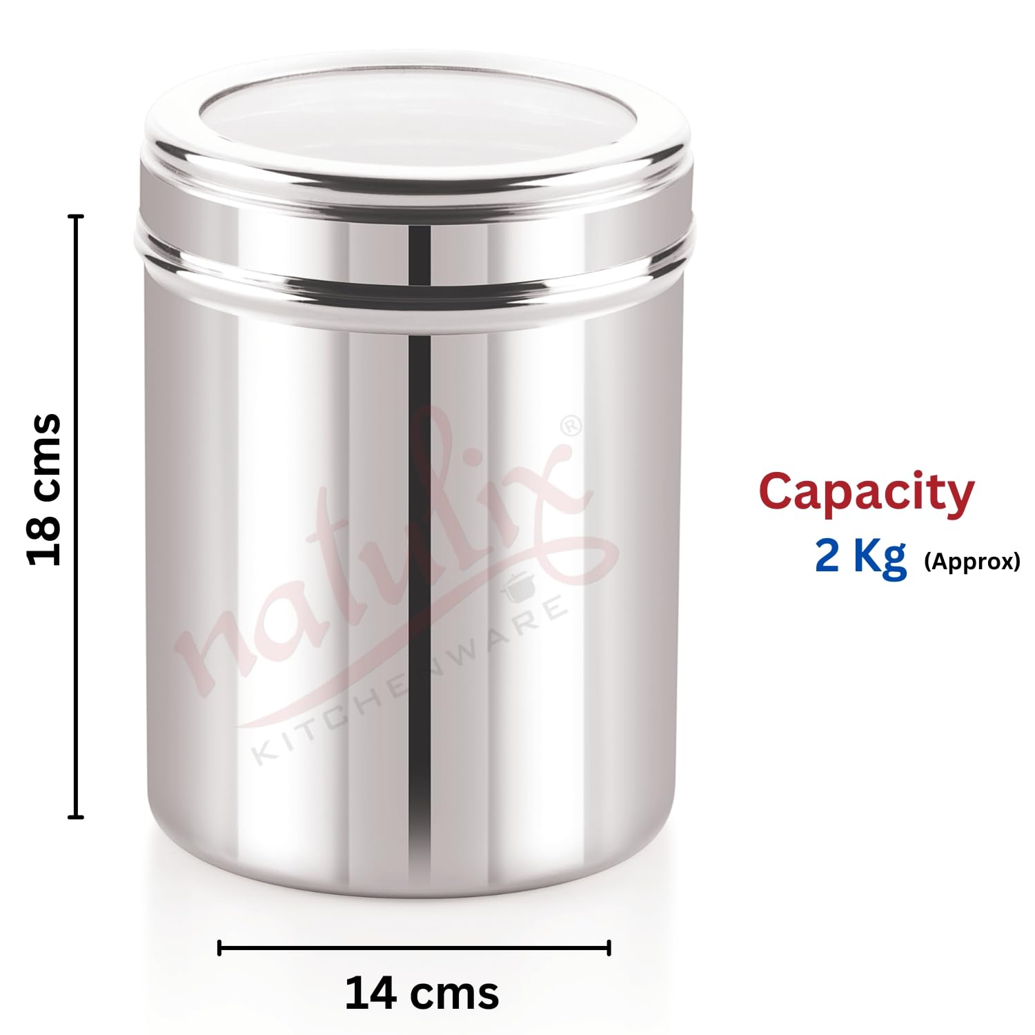 Stainless Steel Food Storage Containers - 6 Piece Set -3 Stainless Steel Food Storage Containers - 6 Piece Set -3