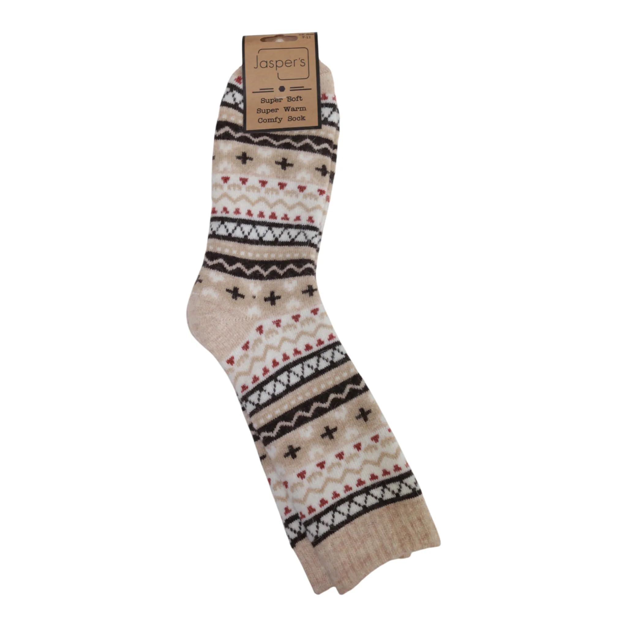 Jess & Lou Men's Socks - Nordic Cosy - Oatmeal