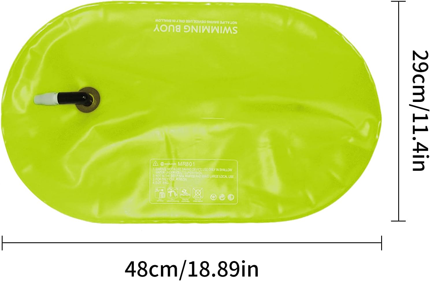 Swim Buoy,Outdoor Swim Float,Inflatable Swim Buoy,Tow Air Float Suit,for Open Water Swimming Sports Snorkeling Triathletes Racing Training Accessories - Image 3