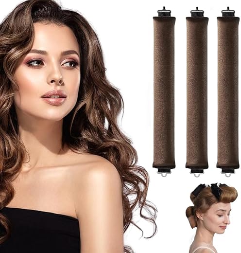 RONFILD Heatless Hair Curler, Heatless Curls With Hook, Curling Headband For Most Hair Types, No Heat Curls To Sleep For H...