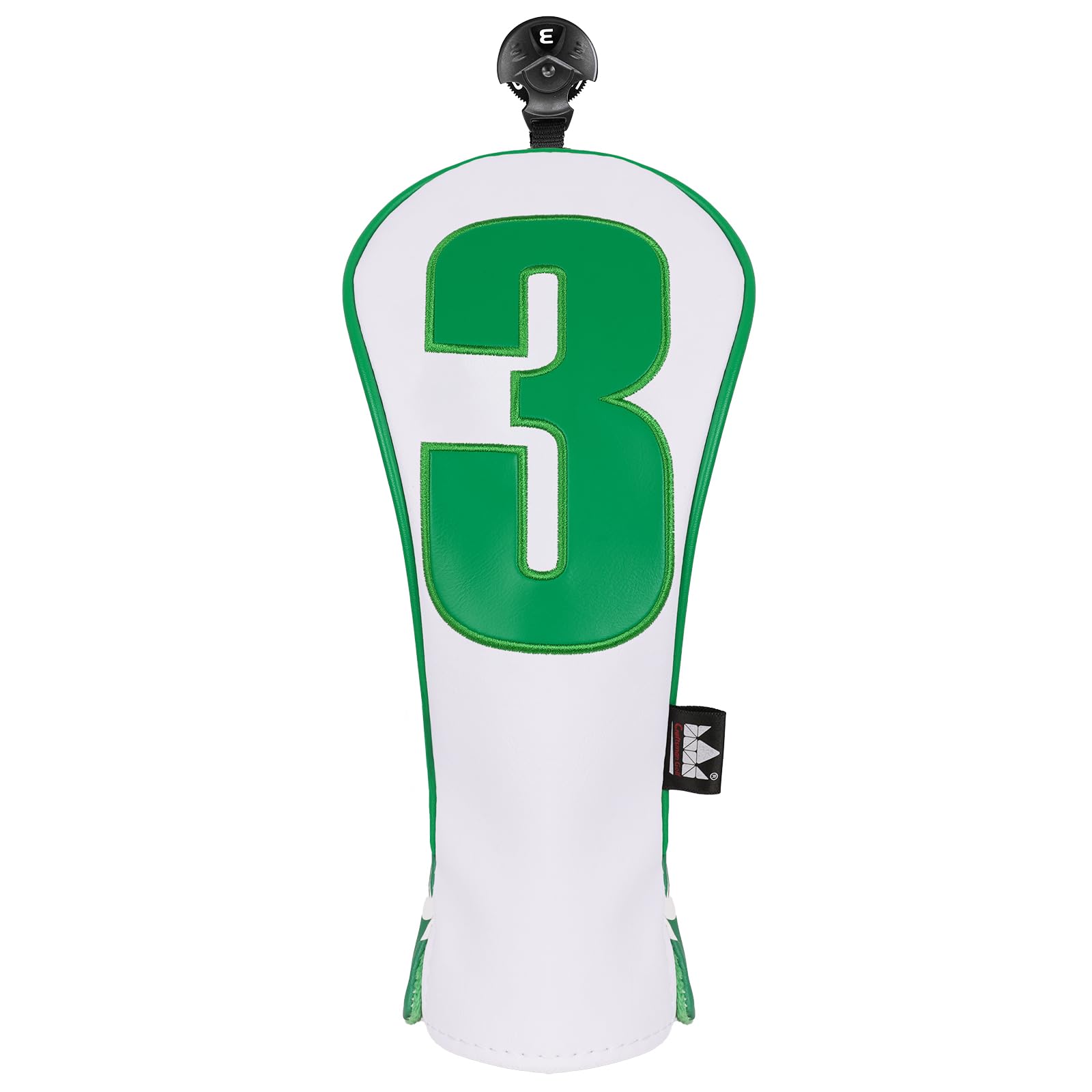 Craftsman Golf 1pc or 4pcs Clover Shamrock Golf Club Head Covers Headcovers for Woods and Driver Hybrids