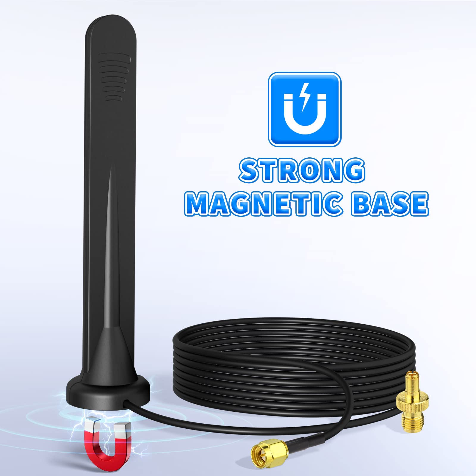 ANTENNA MASCHIO SMA Con Base Magnetica, Antenna Per Ventosa Esterna GSM - Foto 9