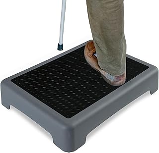 One Step Stool, Step Stool for Adults and Elderly, Non-Slip Step Platform Indoor and Outdoor, Portable Step Riser, Safety Step for Car, Bedside, Office, Shower, Stairs