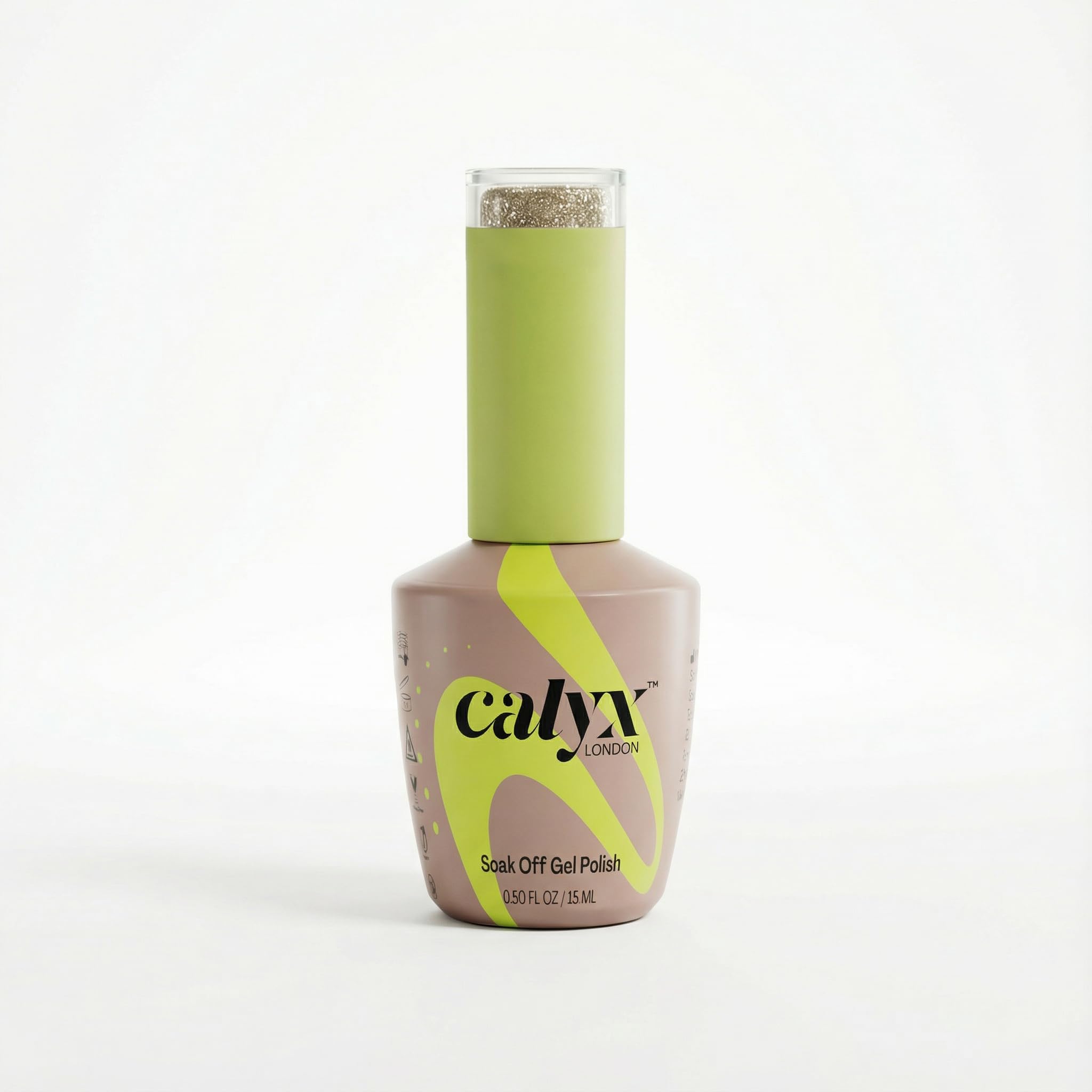 Calyx Gold Fever 15 ml Glitter Gel Nail Polish | HEMA & TPO FREE GEL POLISH | UV LED Soak Off | Long Lasting High Shine Nail Paint | Shade Colour 155-image-25