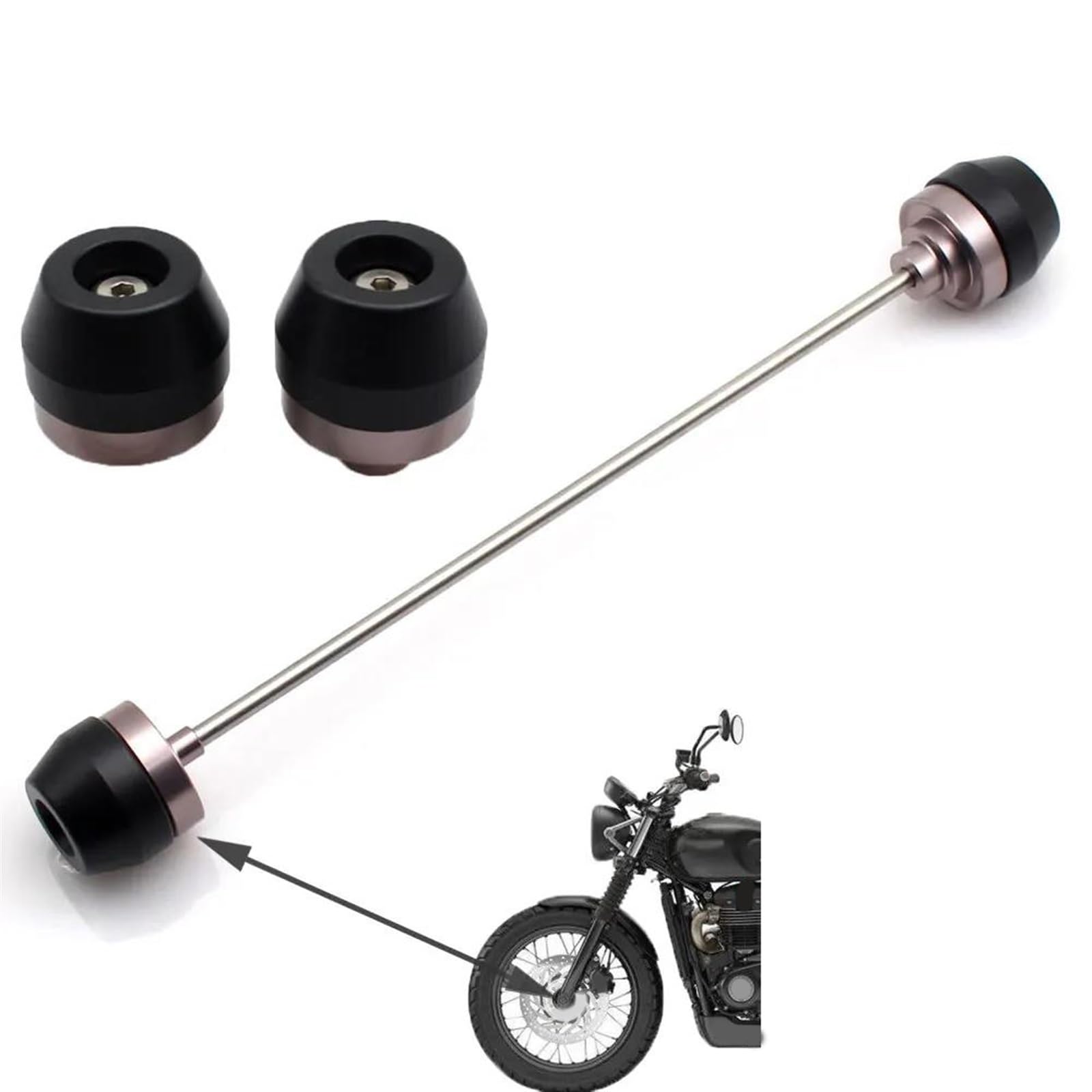 Per Triumph Speed ​​Twin 1200 2019 2020 2021Vite Per Cavalletto Per Motocicletta Bobine Per Forcellone Assale Ruota Anteriore Slider Antiurto Per Forcella