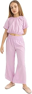 DeFacto Girls Wowen Set Set Woven set C5392A8 Pants Set