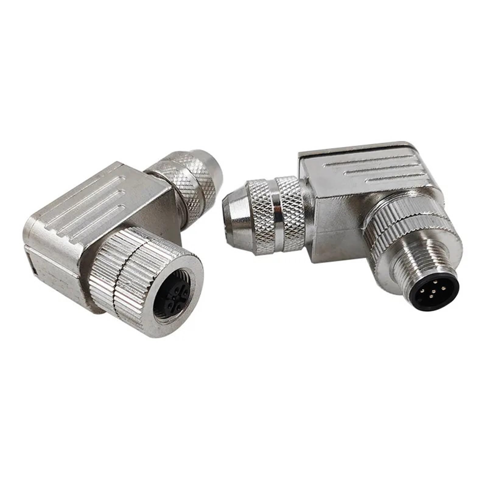 Conector acodado M12 blindado de 5 pines para proteger señales de sensor 8