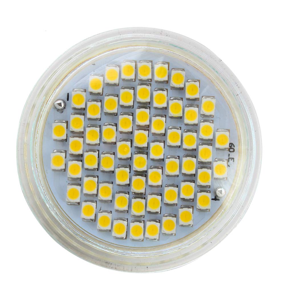 Mengjay 20x Bombilla GU10 Bombilla LED de bajo consumo de 3W 60 SMD 2835LEDs luz cálida Bombilla 2700K AC 220V