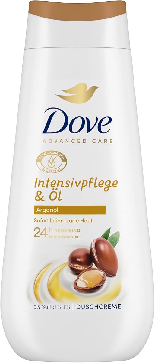 Dove Crema de Ducha Advanced Care con Aceite de Argán, 225 ml