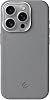 Hybrid Silicone Case with Metal Keys and Metal Lens Frame with Unscratched and Fingerprint-Free Leather Look Compatible with MagSafe for Minesk iPhone 16 Pro Grey, 16 Pro
