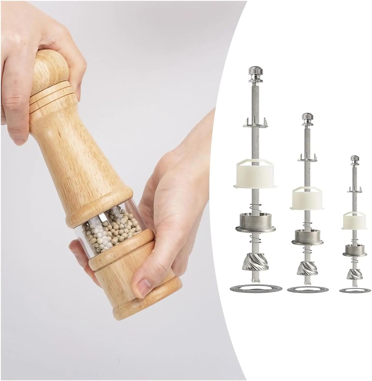 Stainless Steel Core with Pole Kitchen Grinder Parts Kits Gadgets(10inch)