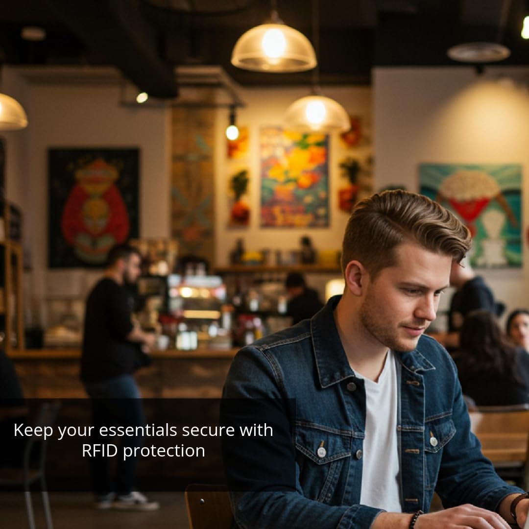 Slim RFID Blocking Wallet For Men - Light Weight, Durable & Compact- Minimalist Wallet With Money Clip (Walnut) - Image 6