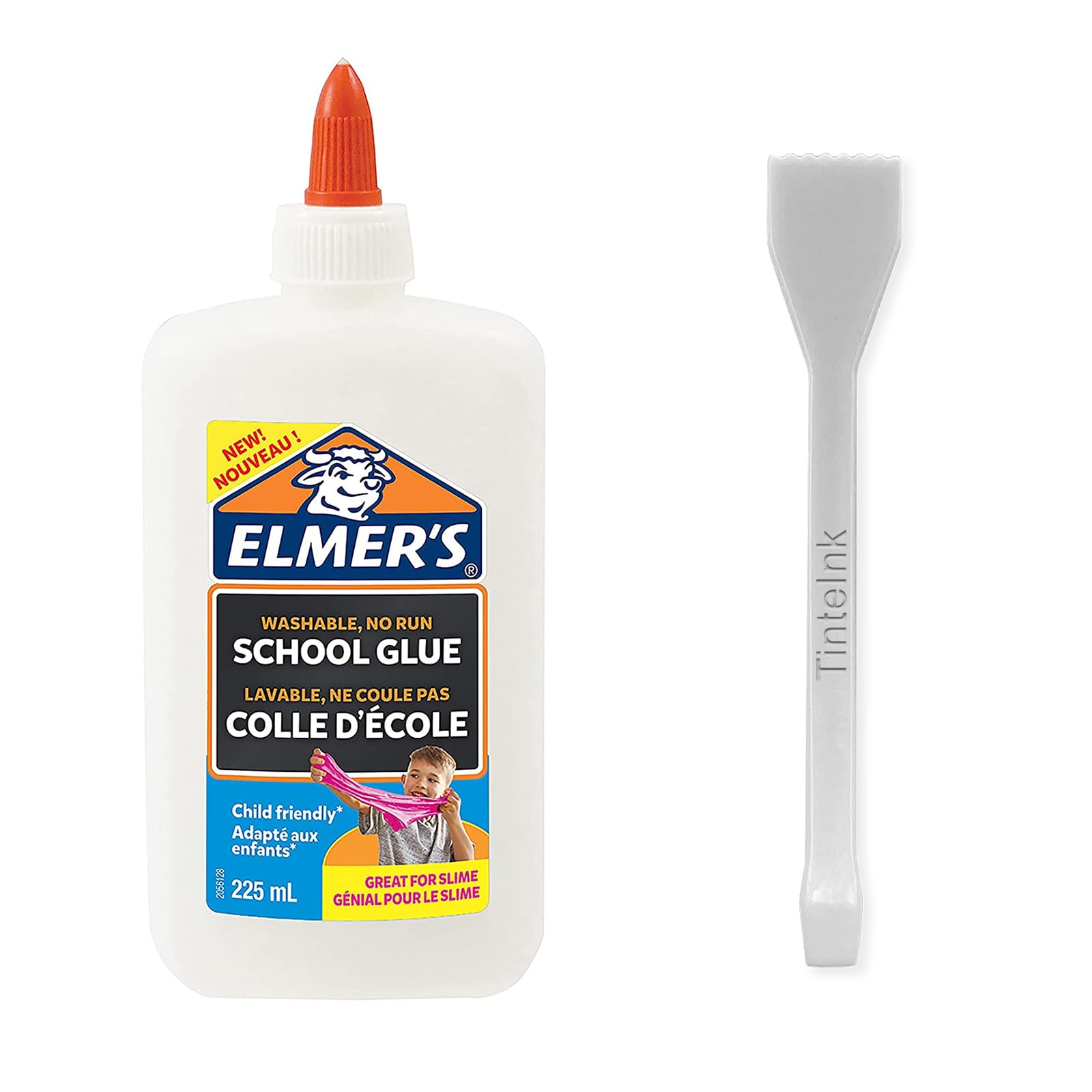 Elmers PVA Glue | White Glue | Choose Size | Washable & Kid Friendly | Great for Arts & Crafts Projects | Back to School Favourites (Medium 225ml)