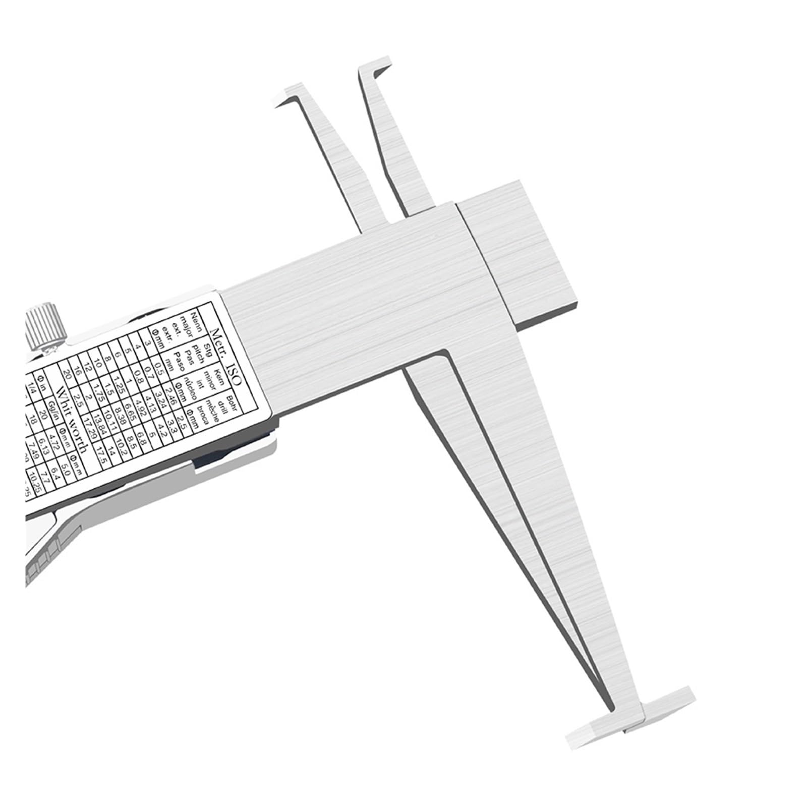 Calibro in Acciaio Inossidabile con Doppia Scanalatura Interna Display Digitale Calibro Strumenti di Misurazione Ad Alta Precisione Strumenti di Misurazione Non Standard(9-200mm)