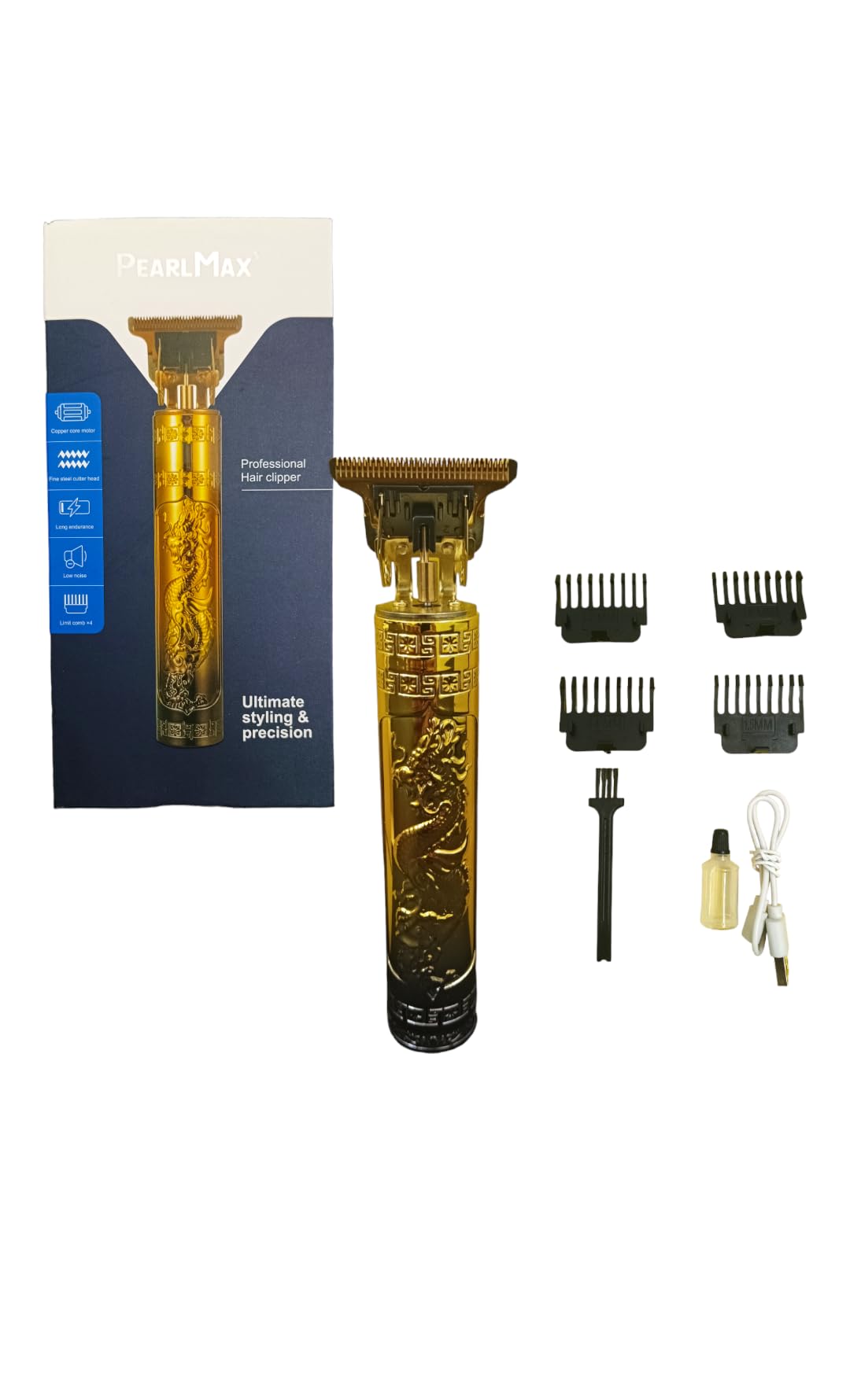 Generic Hair Clippers Beard Trimmer for Men, Professional Cordless Hair Trimmer T-Bladeds Outliner Grooming Baldheaded Shaver with 400mAh Battery and 100Mins Working Time Gifts for Men (#1)