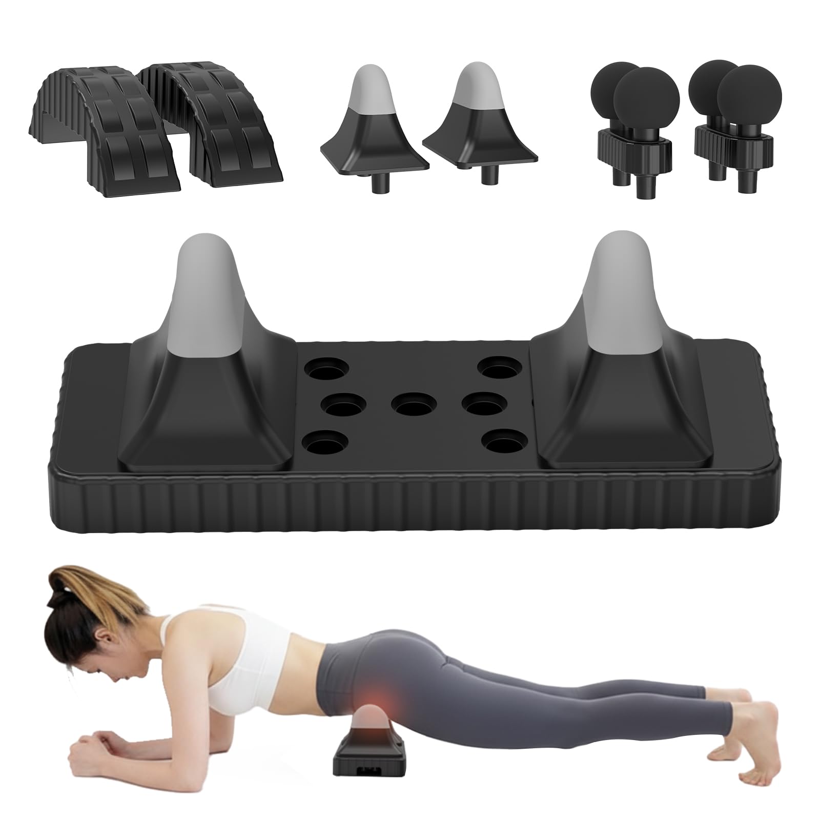 psoas release tool & hip hook, fully adjustable hip flexor release tool for ql, psoas, back, hamstring, glute, iliacus, and neck pain and deep tissue relief - trigger point and myofascial release tool