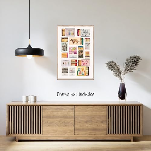 Miniatura 6 de Lienzo de moda vintage para pared, póster de caja de cerillas preppy femenina, arte retro para bar, carrito, impresión estética para apartamento,