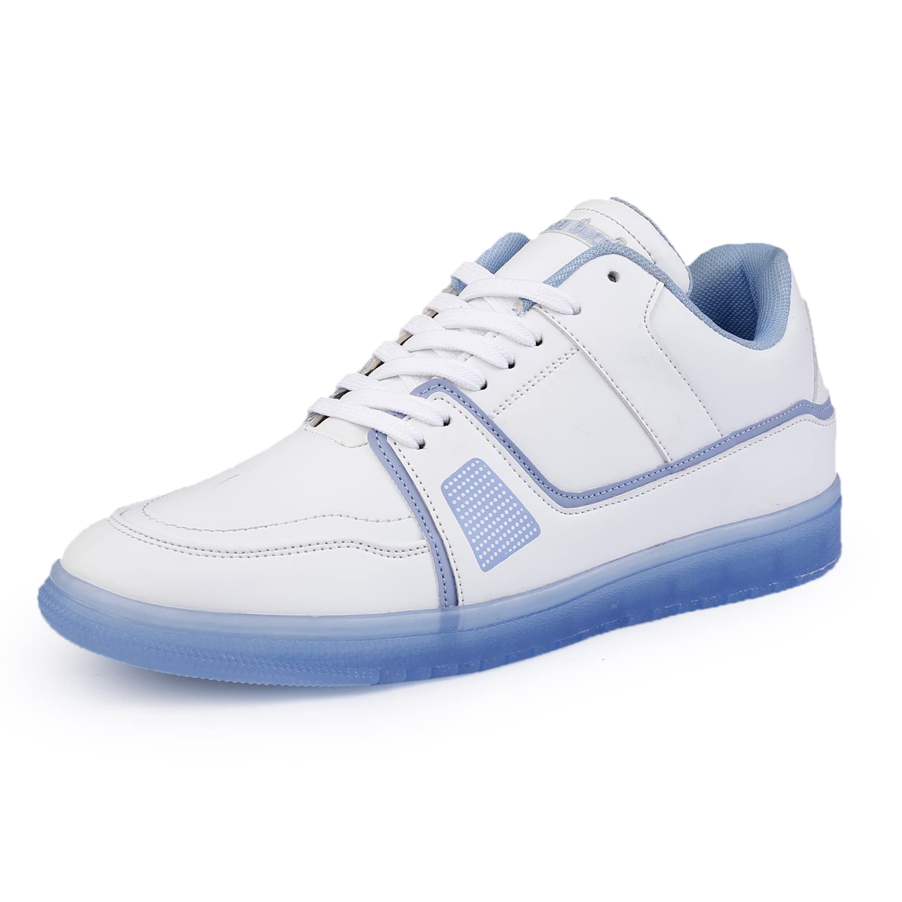 Bacca Bucci® Mens BTS Low Top Flat Sole Casual Sneakers for Men-All Day Wear- White, Size UK7 (B0B9K8KCQ6) Amazon Price History, Amazon Price Tracker
