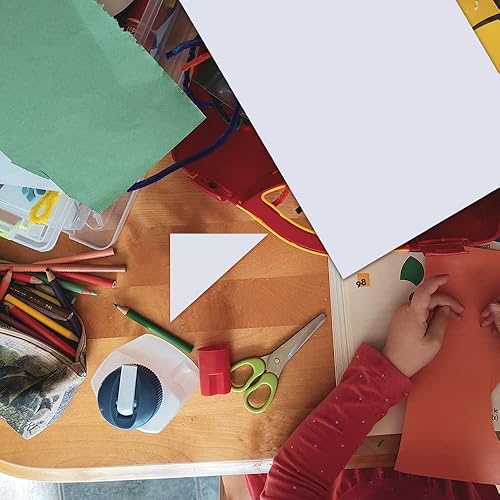 Miniatura 7 de ISUSSER Hojas de cinta adhesiva transparente de doble cara de tamaño A4 de 8.3 x 11.5 pulgadas, cinta adhesiva súper fuerte, arte de bricolaje,