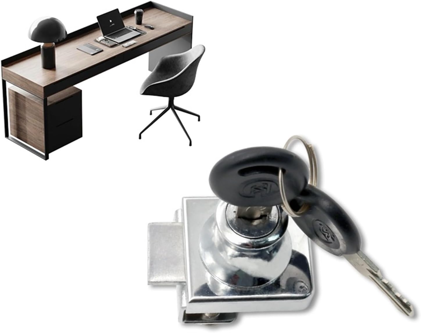 Zinc Alloy Lock Cabinet Drawer Combination 1Pcs