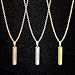 ABIsedrin Collar con Nombre Personalizado,Collar para Mujer y Hombre, Collar de Barra...