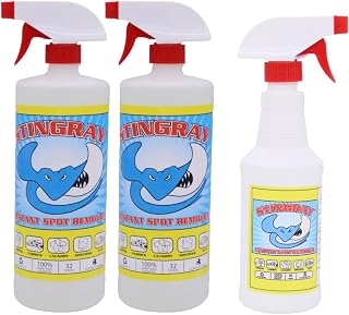 STINGRAY SPOT REMOVER Combo Kit Includes 32 Fl Oz 2-Pack and 16 Fl Oz Single | Advanced, Eco-Friendly Multi Surface Stain Removal
