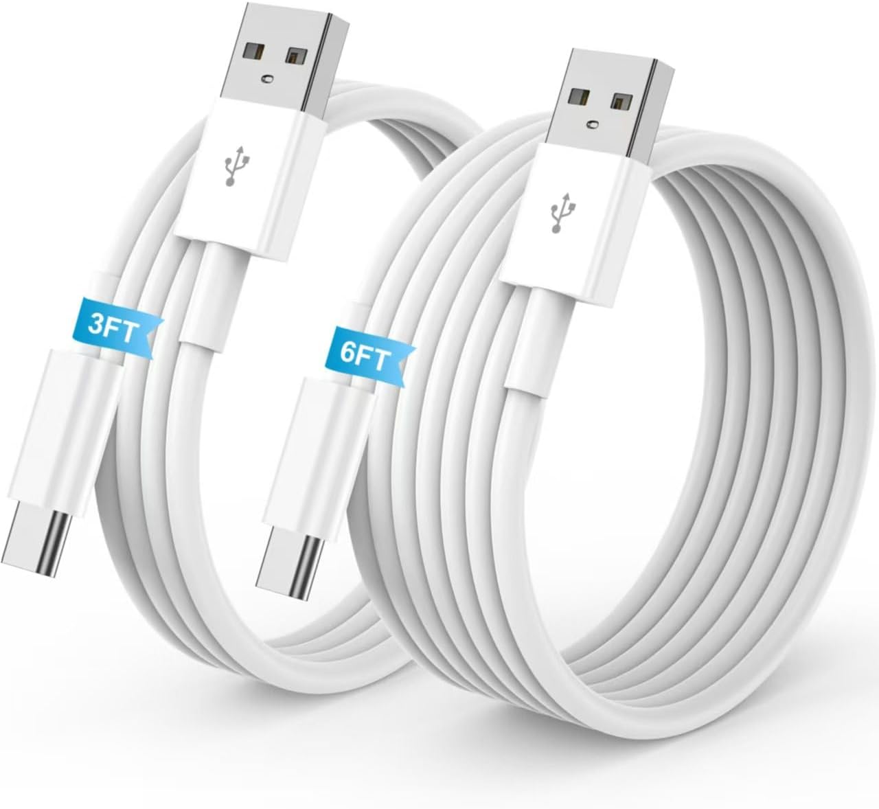 Car Charger for iPhone 16 15 Carplay Cable, 2Pack [3FT+6FT] USB A to USB C Charging Cord for Apple for iPhone 16 15/Plus/Pro Max Type C Cord, for iPad Pro 12.9/11, Air 5th/4th Gen