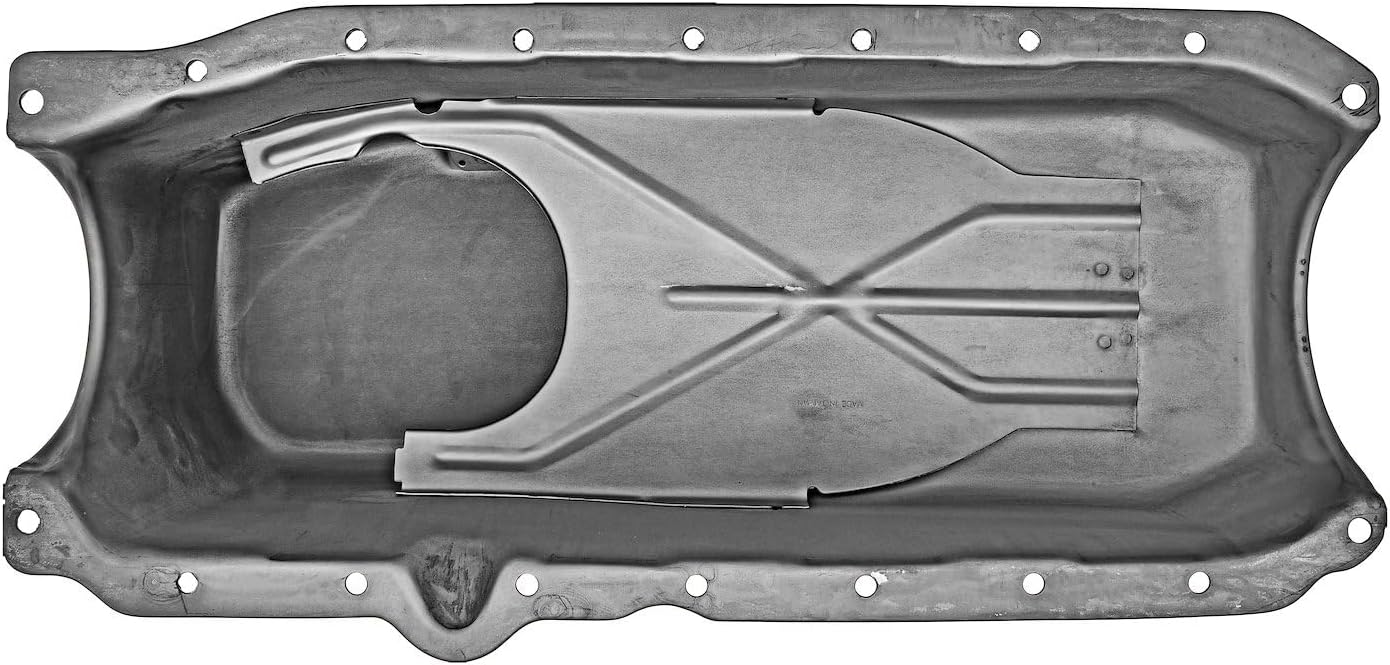 JEGS Stock-Style Replacement Oil Pan for 1986-2002 Small Block Chevy [Right/Passenger Side Dip Stick]