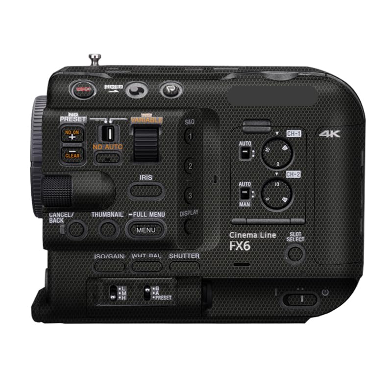 Sony FX6 protection autocollant anti-rayures boîtier caméra noir matrice