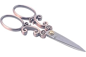 Gothic Scissors: European Vintage Stainless Steel Sewing Scissors